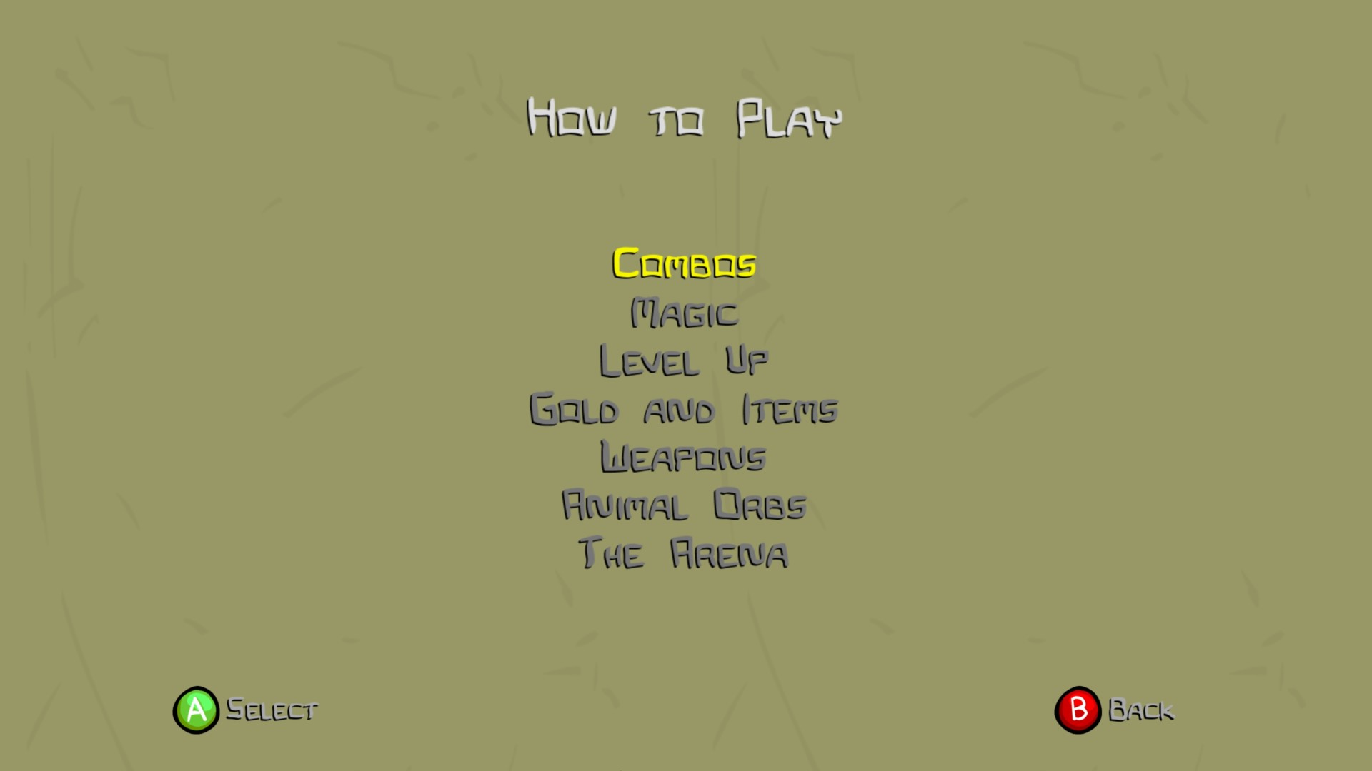 How to play screenshot of Castle Crashers video game interface.