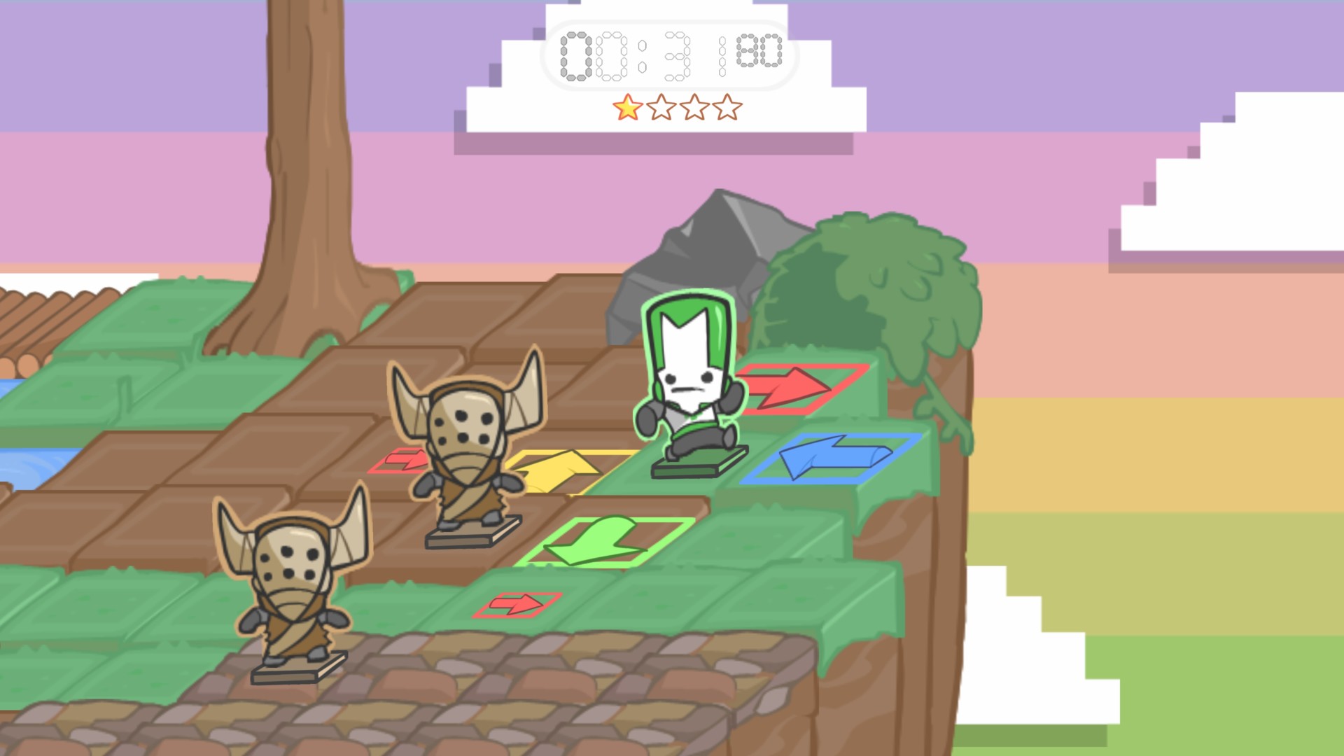 Survival screenshot of Castle Crashers video game interface.