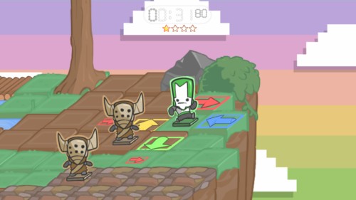 Survival screenshot of Castle Crashers video game interface.