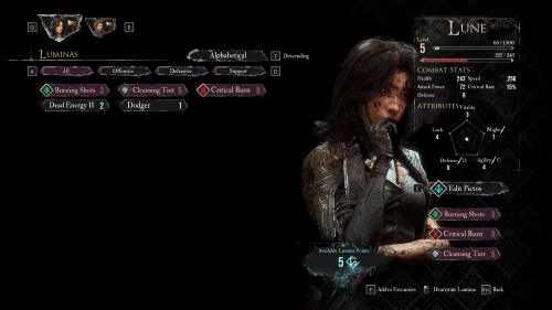 Inventory screenshot of Clair Obscur: Expedition 33 video game interface.