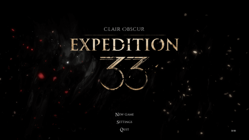 Main Menu screenshot of Clair Obscur: Expedition 33 video game interface.