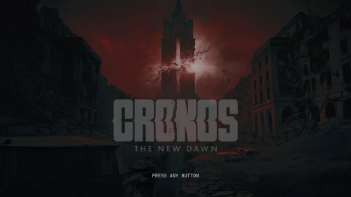 Logo screenshot of Cronos: The New Dawn video game interface.