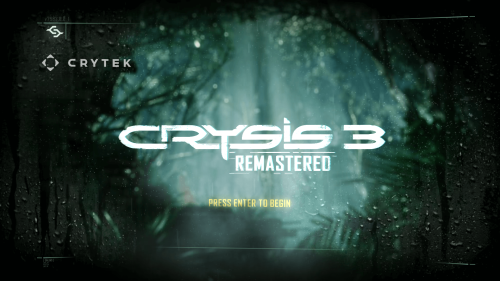 Logo screenshot of Crysis 3 video game interface.