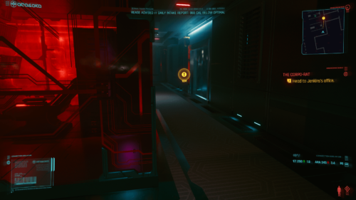 Hotspot screenshot of Cyberpunk 2077 video game interface.