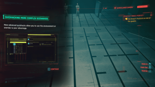 Quickhacking screenshot of Cyberpunk 2077 video game interface.