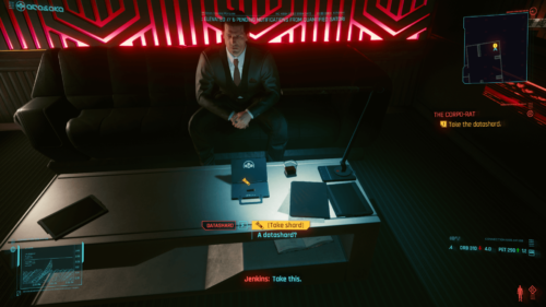 Take item screenshot of Cyberpunk 2077 video game interface.
