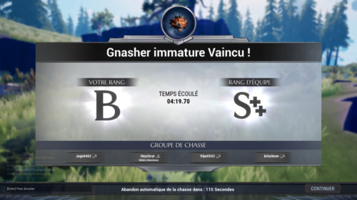 Ranking screenshot of Dauntless video game interface.