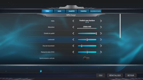 Video screenshot of Dauntless video game interface.