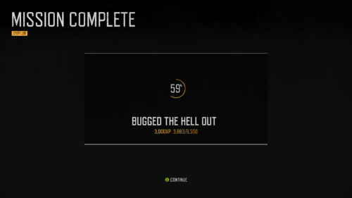 Mission Complete screenshot of Days Gone video game interface.