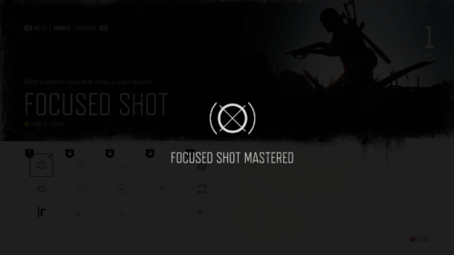Skill Tree screenshot of Days Gone video game interface.