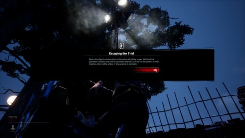 Escaping the trial screenshot of Dead by Daylight video game interface.