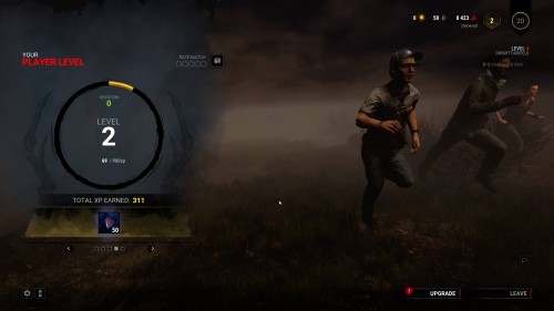 Level screenshot of Dead by Daylight video game interface.