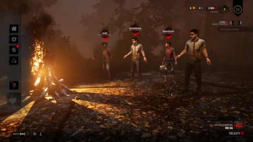 Match start in screenshot of Dead by Daylight video game interface.