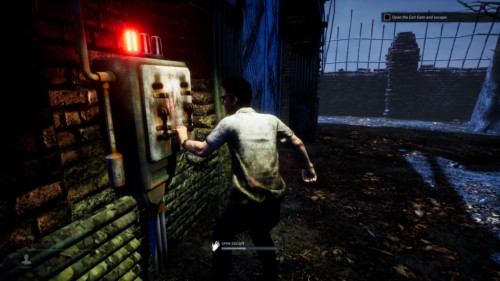 Open escape screenshot of Dead by Daylight video game interface.