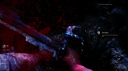 Survivor hit screenshot of Dead by Daylight video game interface.