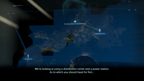 Map screenshot of Death Stranding video game interface.