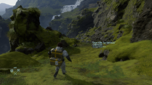 Music Track screenshot of Death Stranding video game interface.