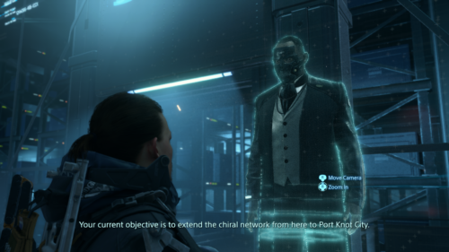 Subtitles screenshot of Death Stranding video game interface.
