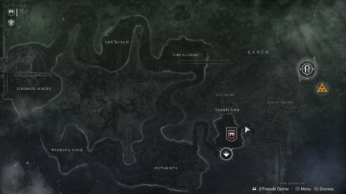 Earth screenshot of Destiny 2 video game interface.