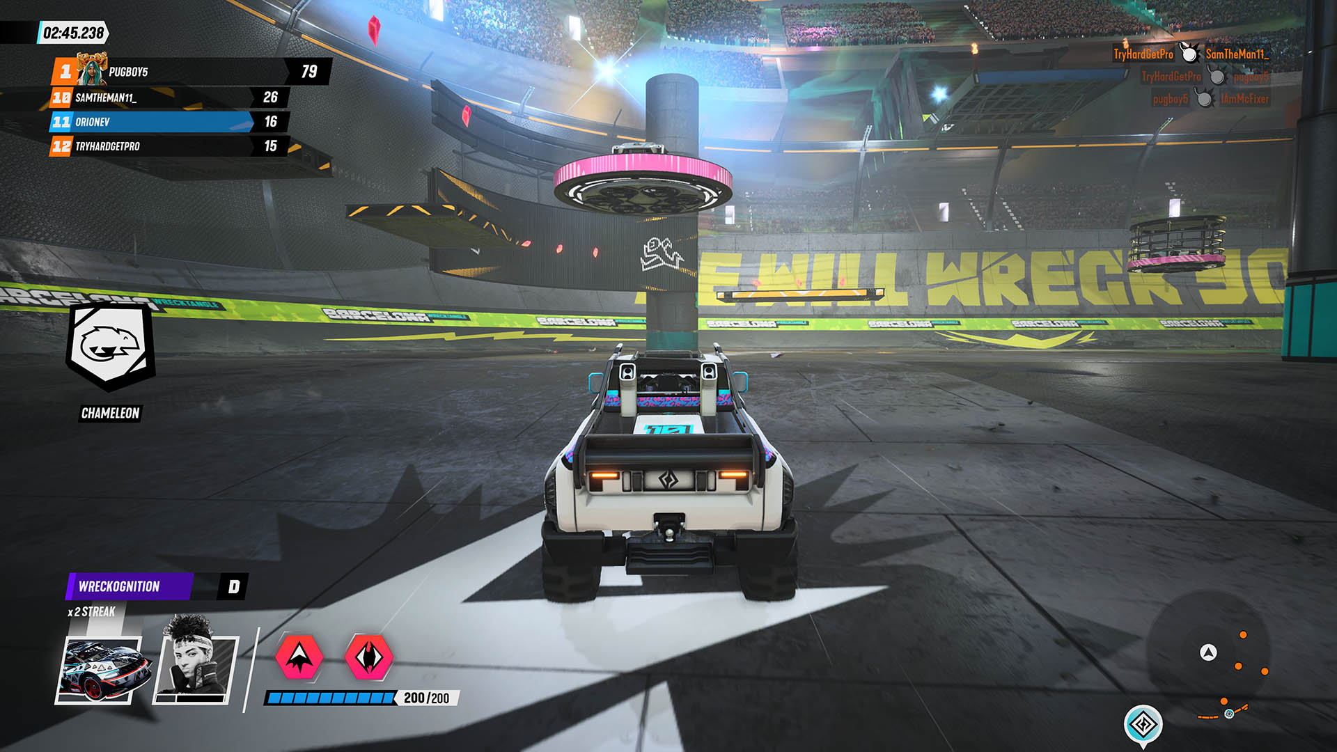 Mayhem HUD screenshot of Destruction AllStars video game interface.