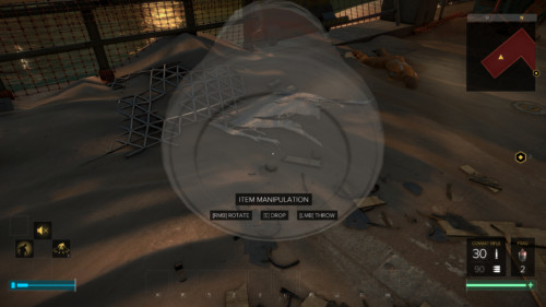 Item manipulation screenshot of Deus Ex: Mankind Divided video game interface.