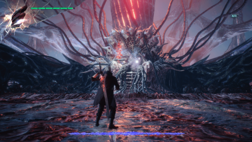 In game screenshot of Devil May Cry 5 video game interface.