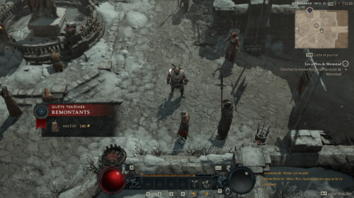 Quest Complete screenshot of Diablo IV Beta video game interface.