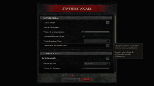 Settings screenshot of Diablo IV Beta video game interface.