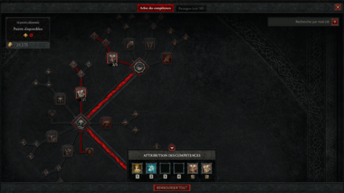 Skill Tree screenshot of Diablo IV Beta video game interface.