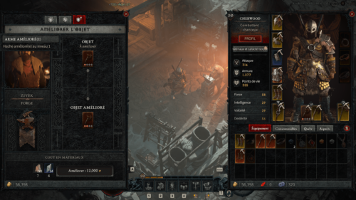 Upgrade Item screenshot of Diablo IV Beta video game interface.