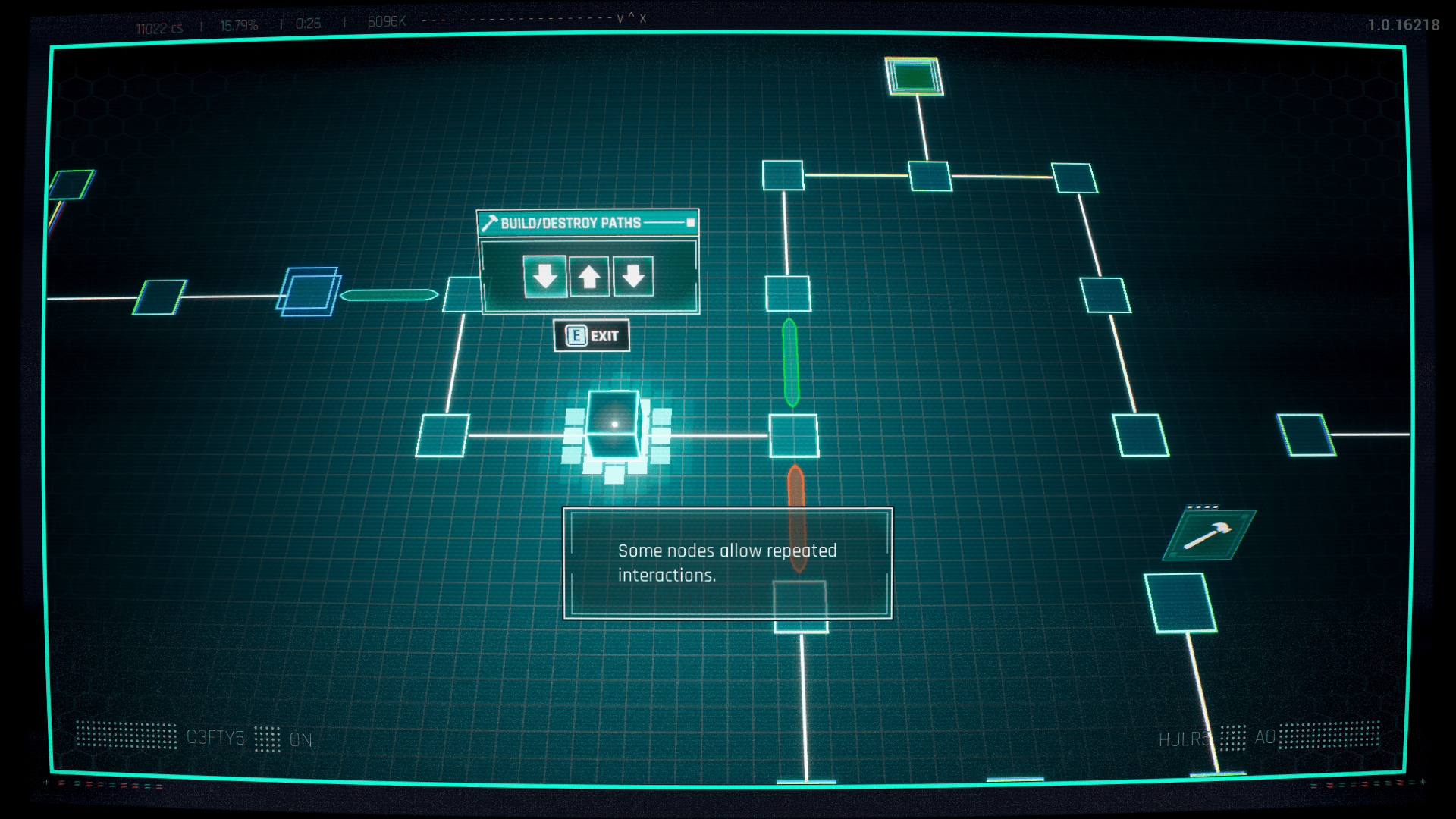 Hacking screenshot of Dispatch video game interface.