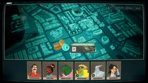 Map screenshot of Dispatch video game interface.