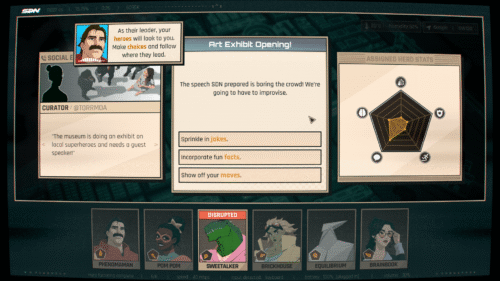 Mission screenshot of Dispatch video game interface.