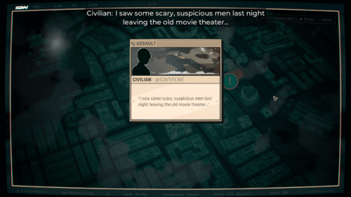 Map screenshot of Dispatch video game interface.