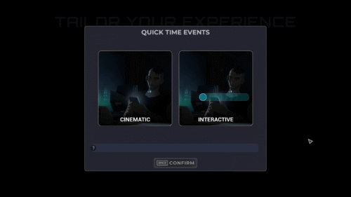 QTE screenshot of Dispatch video game interface.