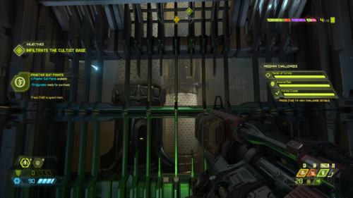 Objectives screenshot of Doom Eternal video game interface.