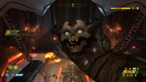 Toy found screenshot of Doom Eternal video game interface.