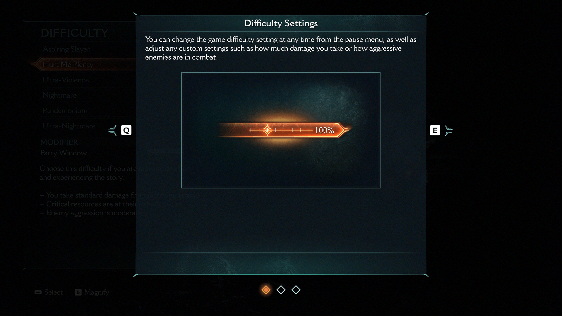 Confirmation screenshot of Doom: The Dark Ages video game interface.