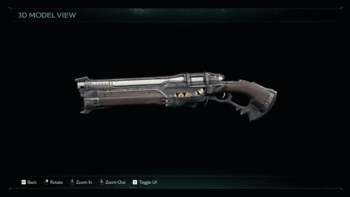 3D Model screenshot of Doom: The Dark Ages video game interface.