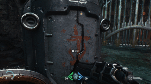Interact screenshot of Doom: The Dark Ages video game interface.