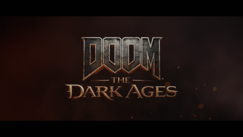 Logo screenshot of Doom: The Dark Ages video game interface.