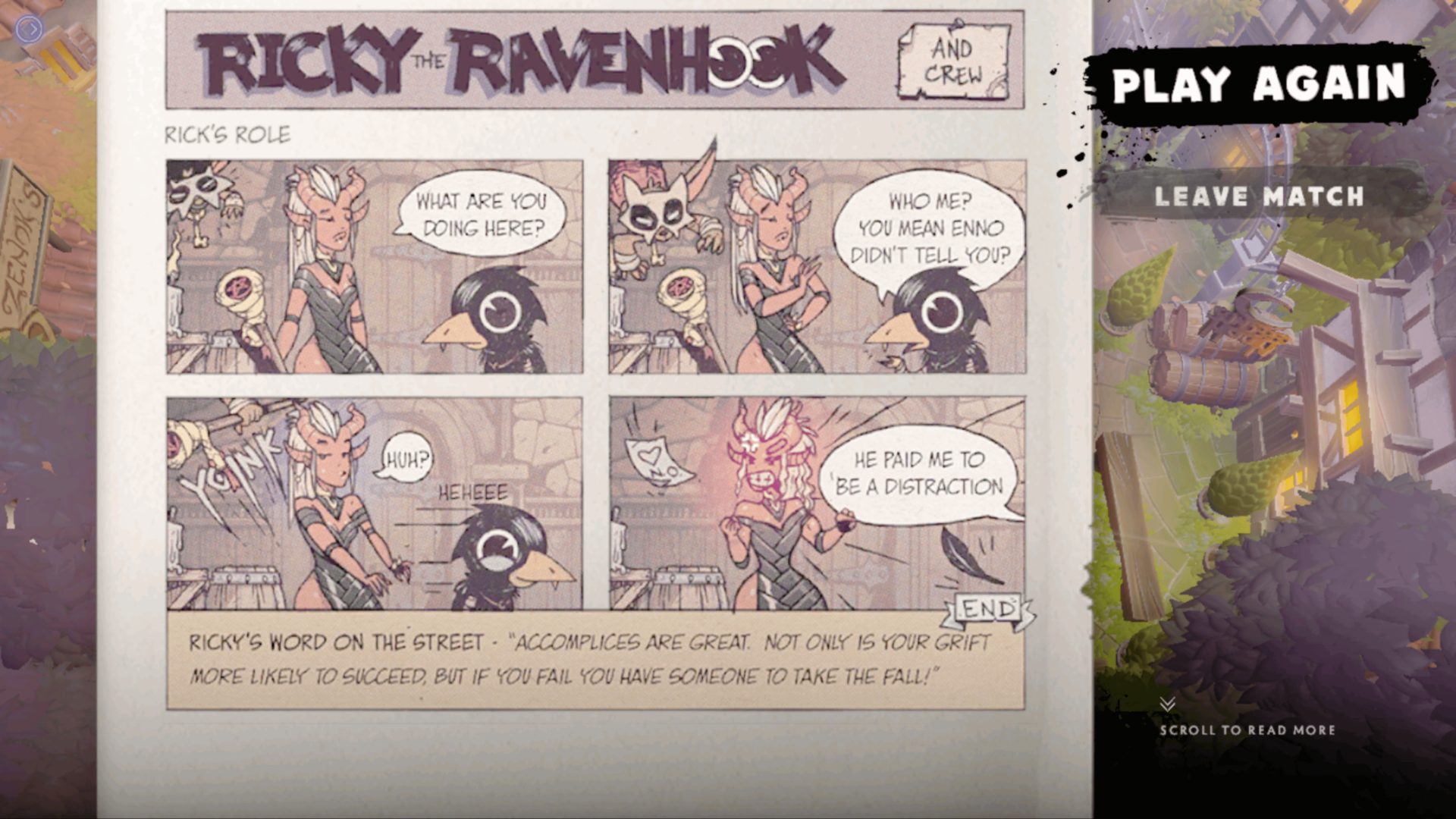 Ricky the Ravenhook screenshot of Dota Underlords Mobile video game interface.