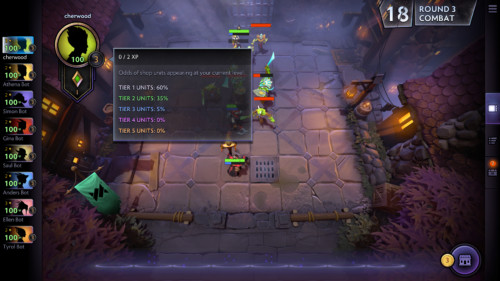 Units stats screenshot of Dota Underlords video game interface.