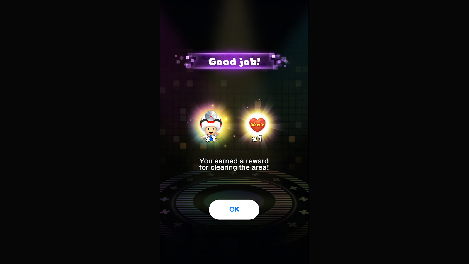 Reward - Character and Item screenshot of Dr. Mario World video game interface.