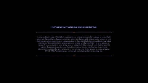 Epilepsy Warning screenshot of Dragon Age: The Veilguard video game interface.