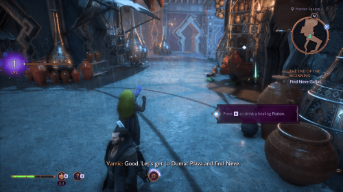 Hint screenshot of Dragon Age: The Veilguard video game interface.