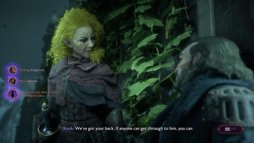 HUD screenshot of Dragon Age: The Veilguard video game interface.