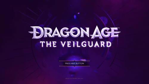 Logo screenshot of Dragon Age: The Veilguard video game interface.