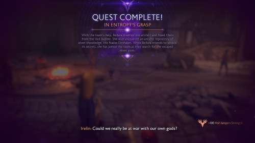 Quest screenshot of Dragon Age: The Veilguard video game interface.