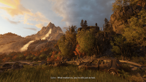 Subtitles screenshot of Dying Light 2 video game interface.